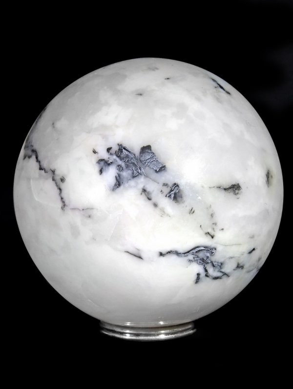 Zebra Marble deco sphere ø 5,1 cm from Brazil, unique