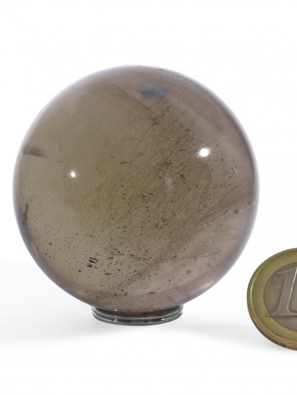 Smokey Quartz deco sphere ø 5,3 cm from Brazil, unique