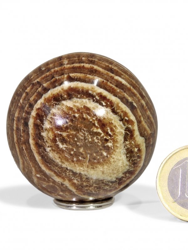 Aragonite deco sphere ø 4,9 cm from Peru, unique