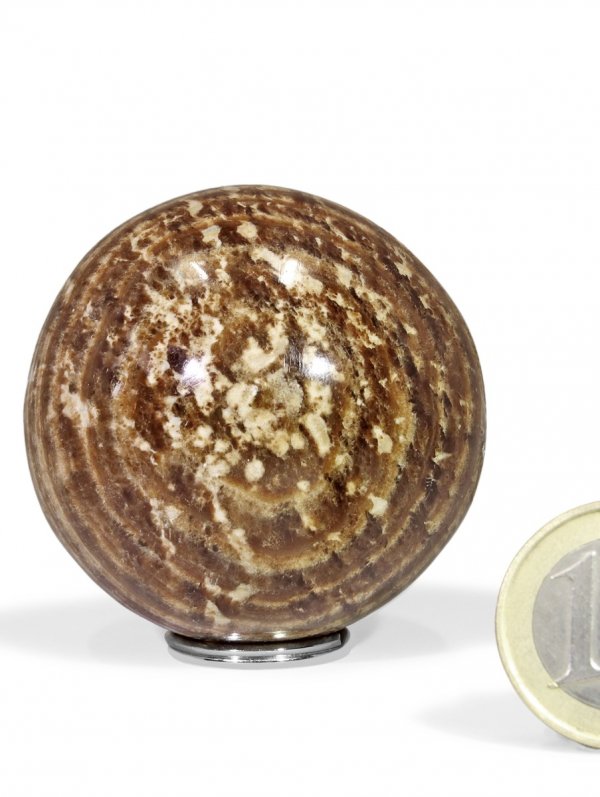 Aragonite deco sphere ø 5 cm from Peru, unique