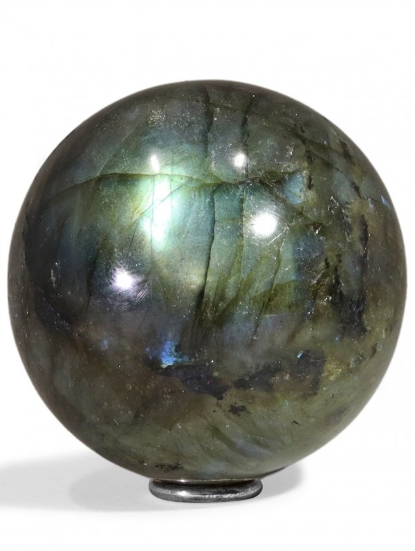 Labradorite deco sphere ø 3,6 cm from Madagascar, unique