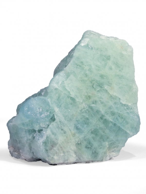 Aquamarine from Brazil, decorative-mineral with sawn base, unique