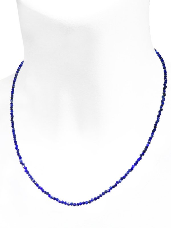Lapis Halskette, L 40 cm mit Verlängerungskettchen