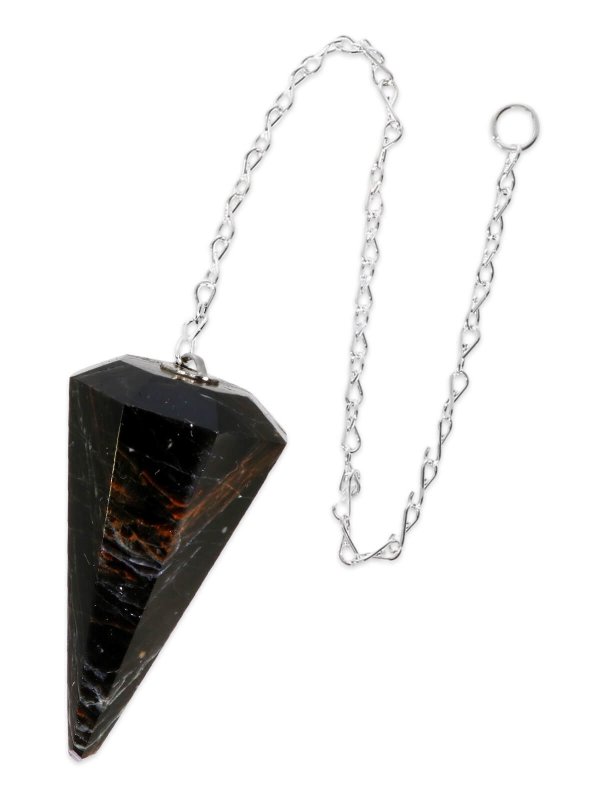 Obsidian, Pendel facettiert, 1 Stück