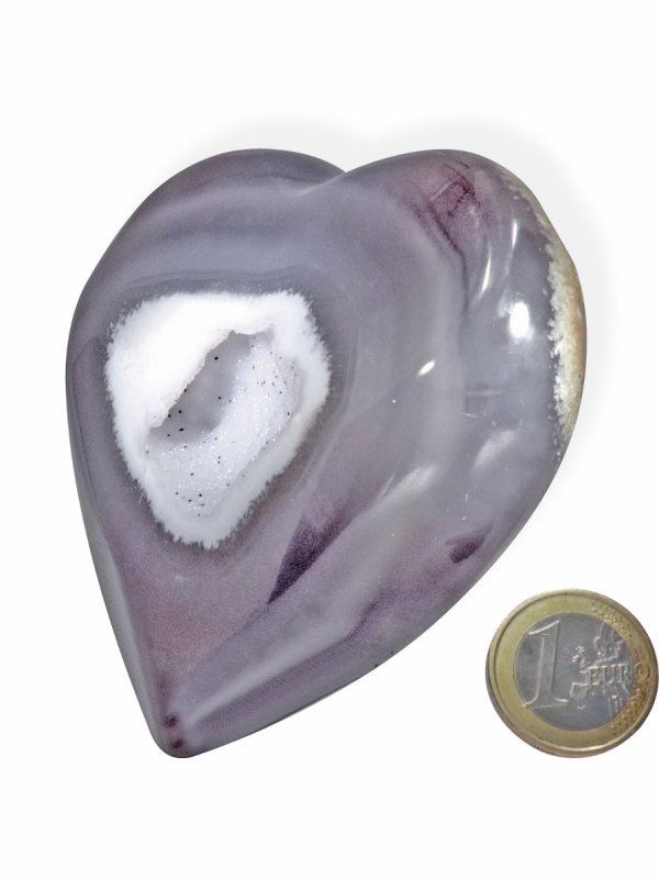 Agate geodes heart from Brazil, unique