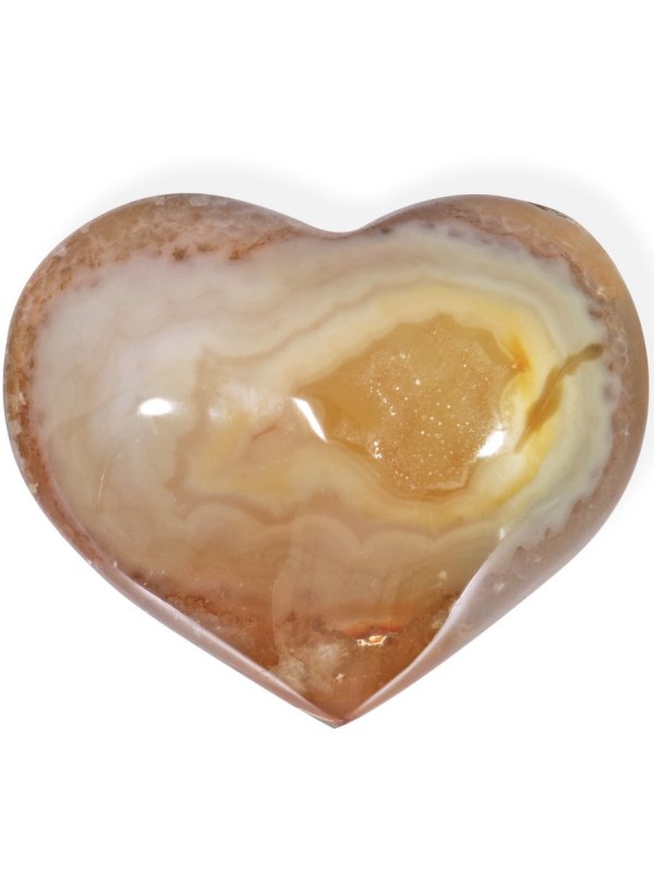 Agate geodes heart from Brazil, unique