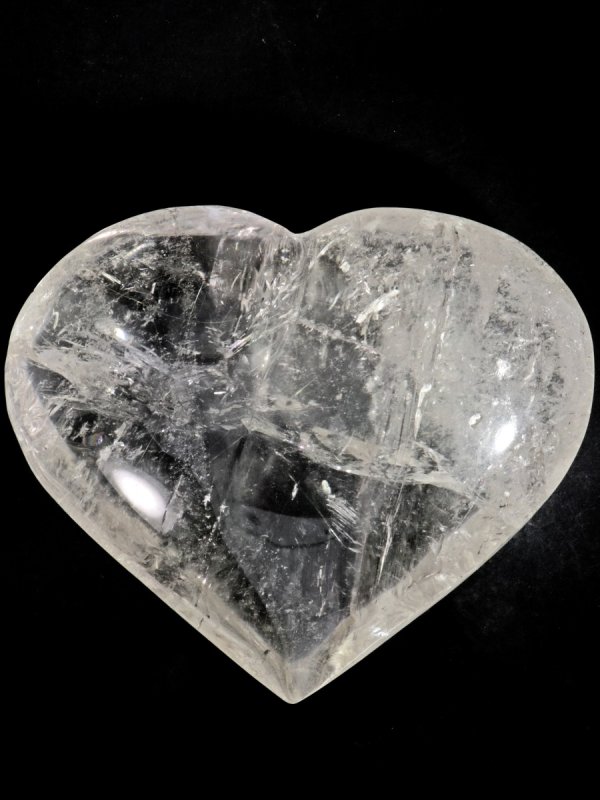 Rock Crystal deco heart from Brazil, unique