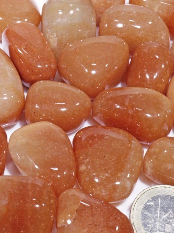 Aventurine orange from Brazil, tumbled stones size L