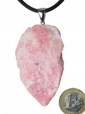 Kettenanhänger aus dem Schmuckstein Andenopal pink, 925 Silber, Einzelstück