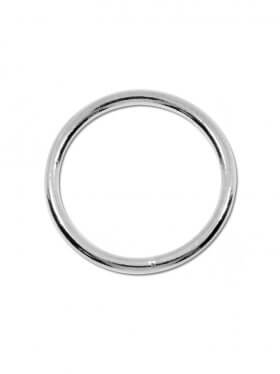 Ring geschlossen, Stärke 1 mm, 925er Silber,  ø 12 mm, VE 2 Stück