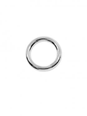 Ring geschlossen, Stärke 1 mm, 925er Silber, ø 6 mm, VE 10 Stück