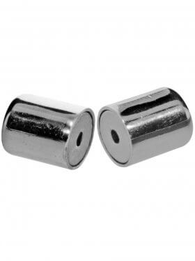 Magnetverschluss Zylinder "Knotenstopp",  925 Silber
