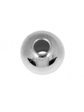 Kugel (großes Loch), ø 6 mm, 925 Silber - VE 30 St.