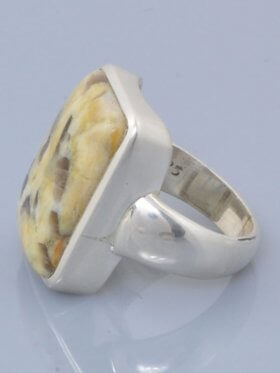 Schriftgranit, Ring, Größe 58, Unikat