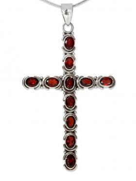 Kreuz Hildegard mit Granat