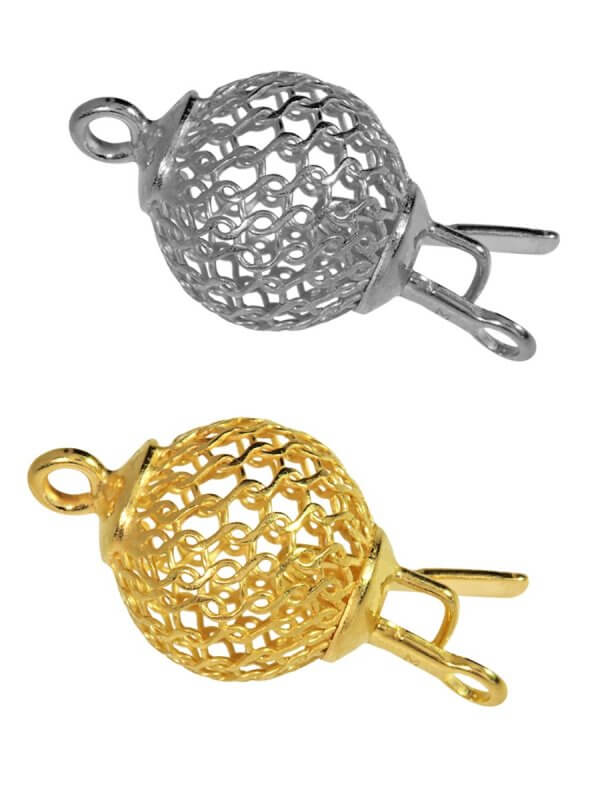 Case Lock net sphere ø 10 mm, 925 silver