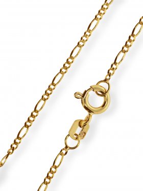 Figaro Halskette, L 42 cm, 333 Gelbgold