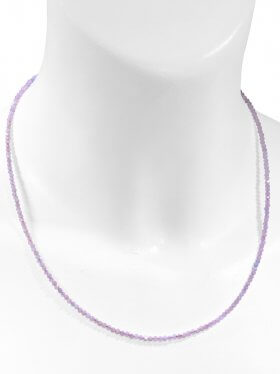Beryll Halskette, L 45 cm mit Verlängerungskettchen, 1 Stück