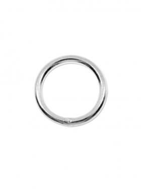 Ring geschlossen, Stärke 1 mm, 925er Silber, ø 8 mm, VE 10 Stück
