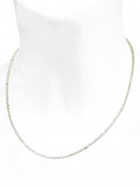 Mondstein Halskette, L 42 cm mit Verlängerungskettchen, 1 Stück